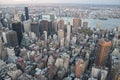 Manhattan street view from Empire State Building in New York City Royalty Free Stock Photo